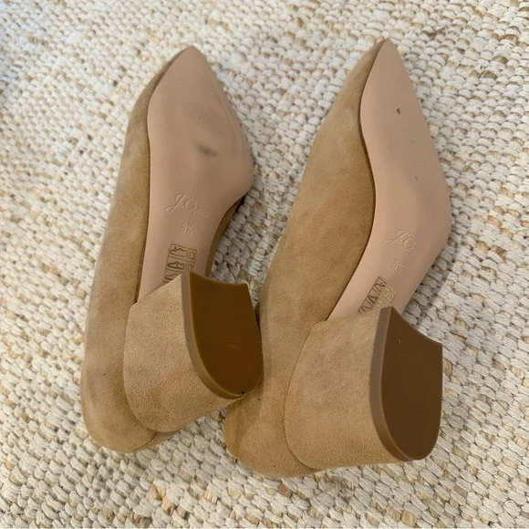 J. Crew Women's Tan Block Heel Pumps in Suede - Picture 5 of 6